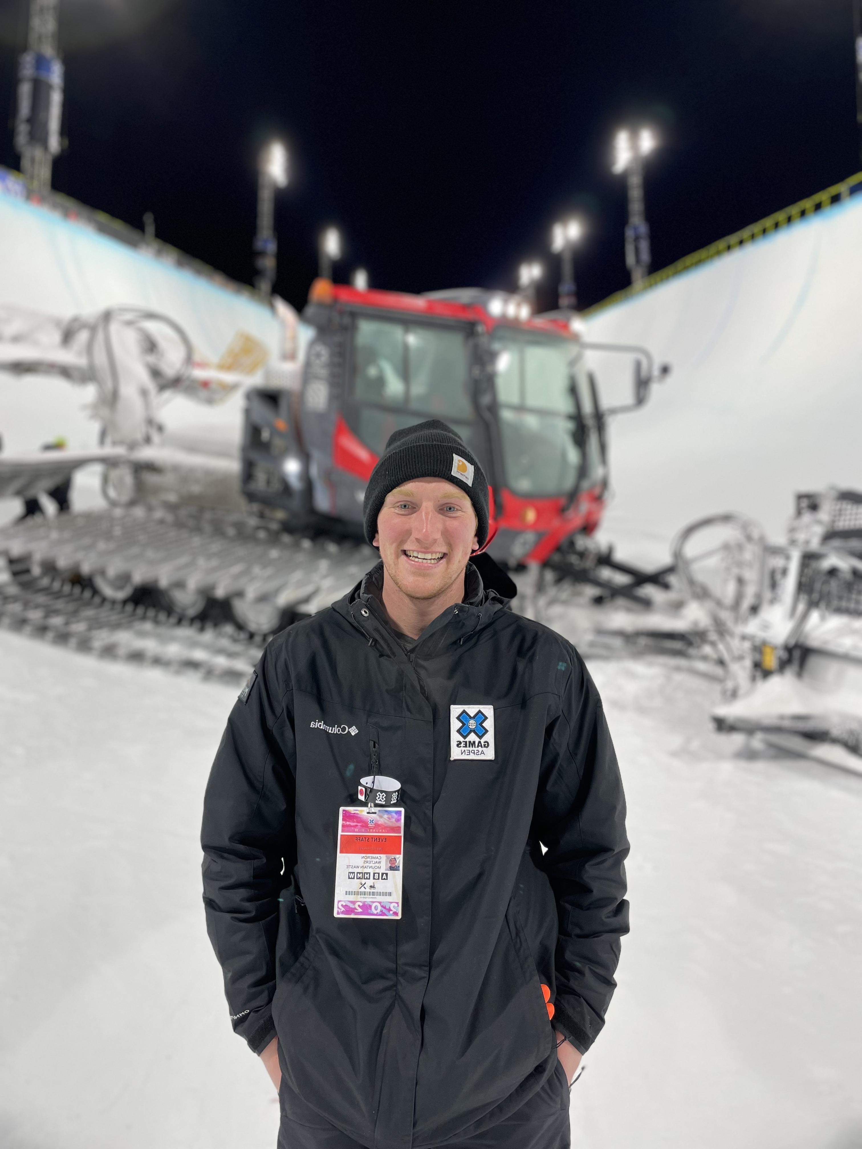 While I was a student, I got the opportunity to work at the X Games in Aspen!